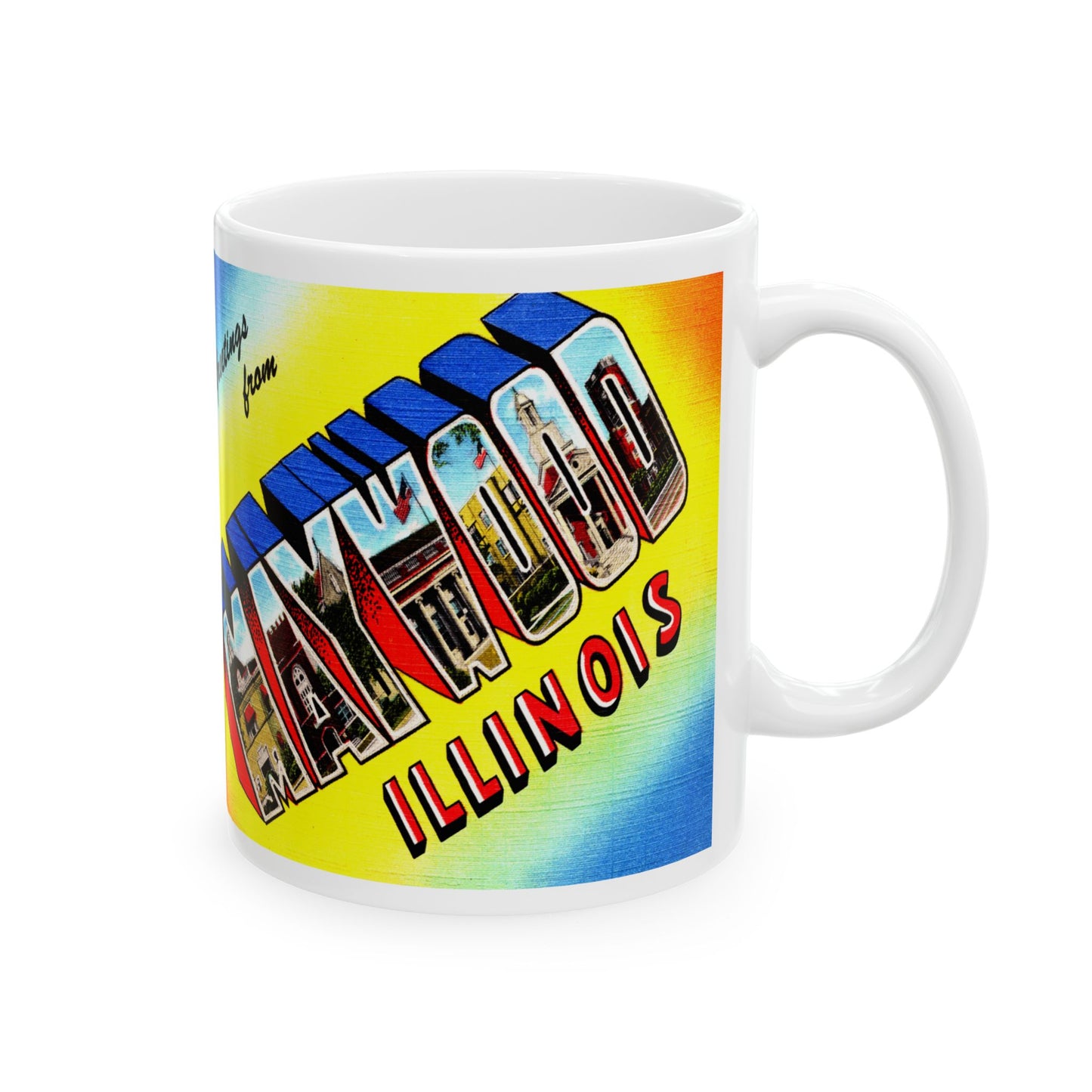 Memebly Vintage Greetings from Maywood IL Coffee Mug