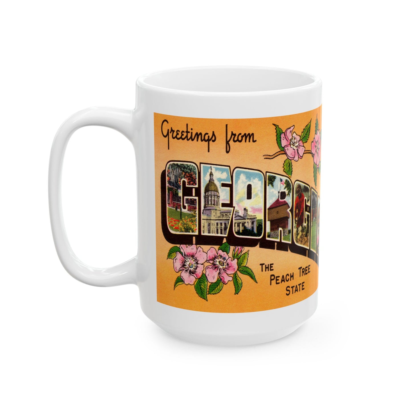 Memebly Pastel Greetings from Georgia GA Coffee Mug