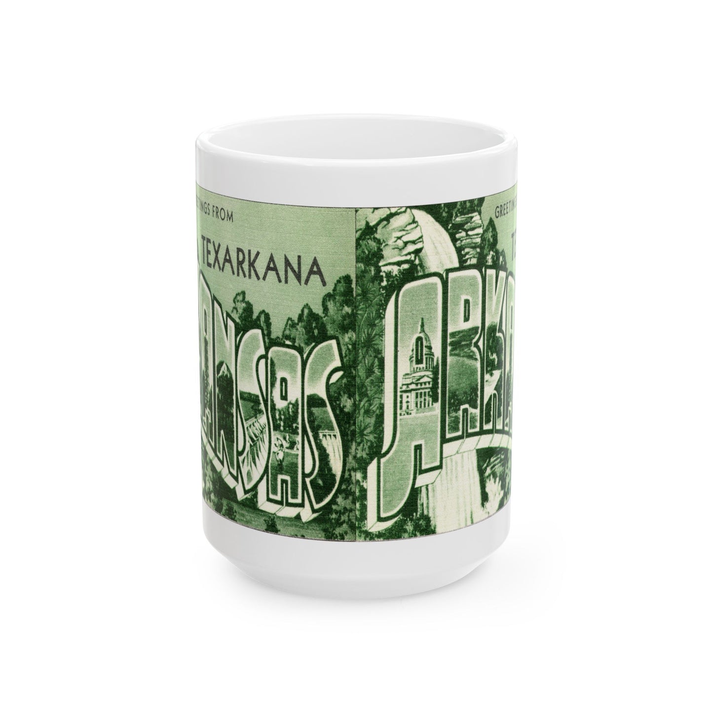 Memebly Vintage Greetings from Texarkana AR Coffee Mug