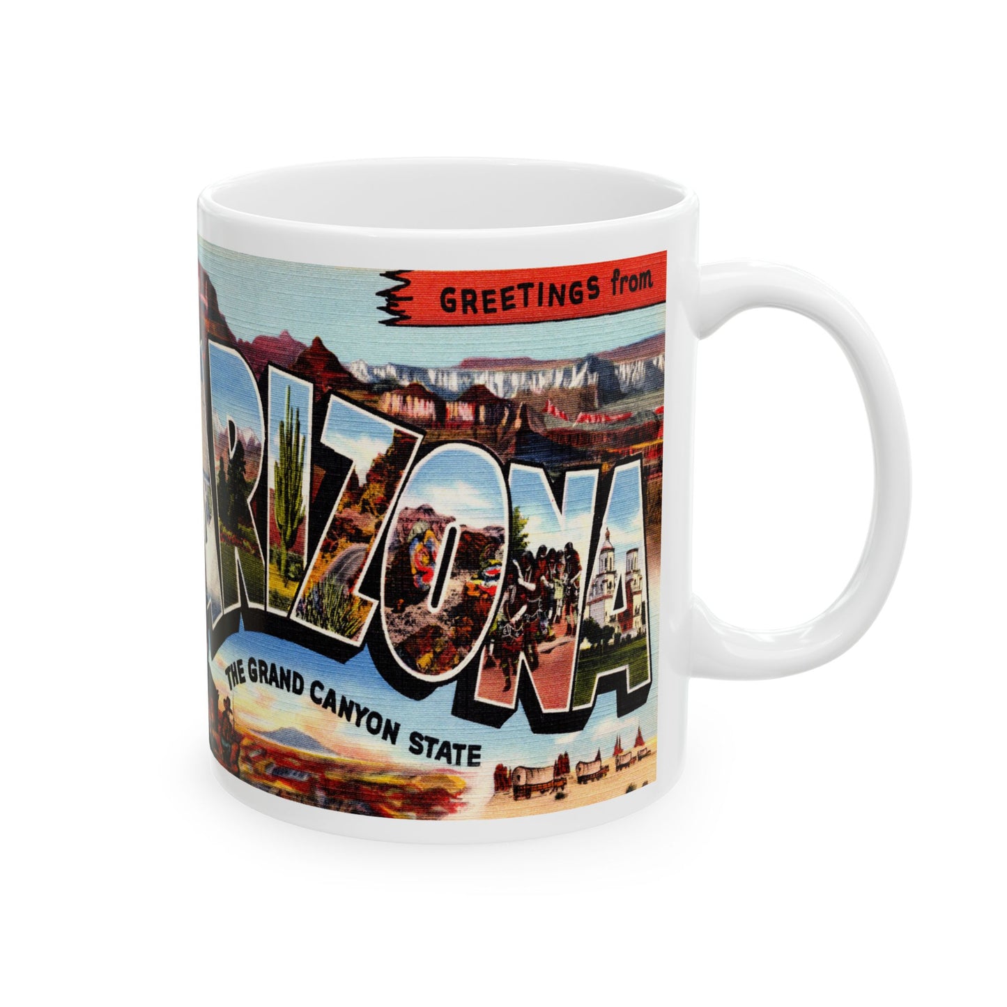 Memebly Vintage Greetings from Arizona AZ Coffee Mug