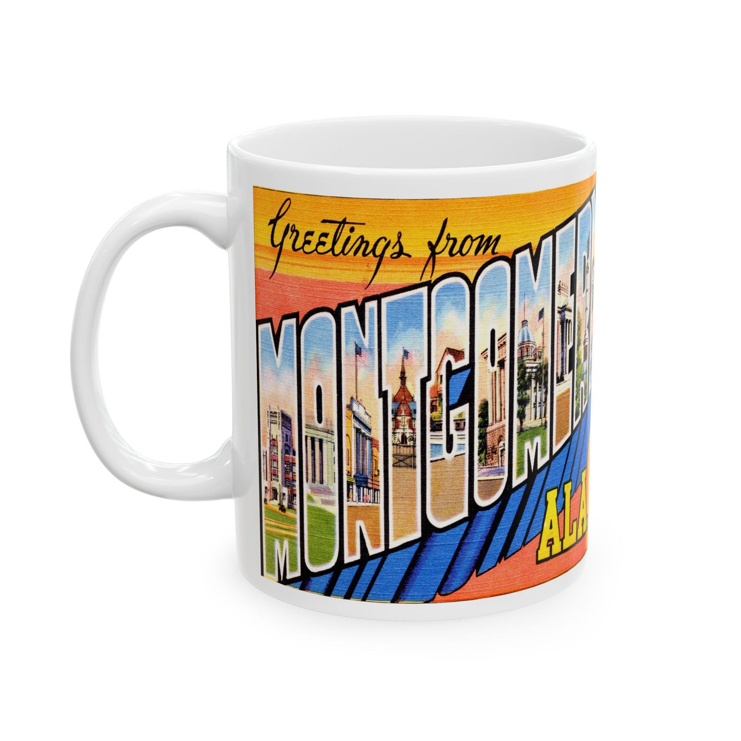 Memebly Vintage Greetings from Montgomery AL Coffee Mug