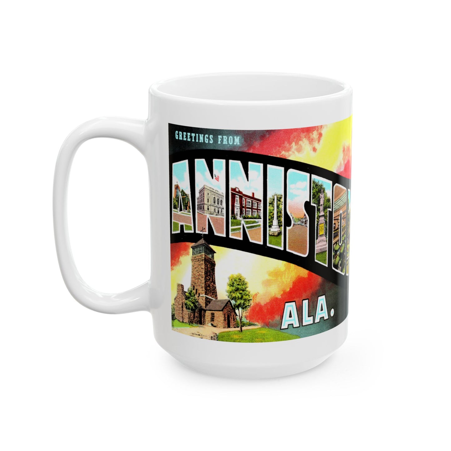 Memebly Vintage Greetings  from Anniston AL Coffee Mug