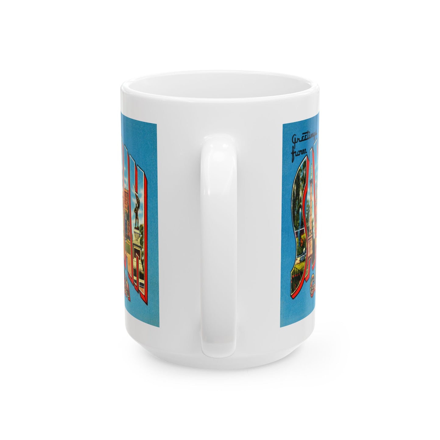 Memebly Retro Greetings from Savannah GA Coffee Mug