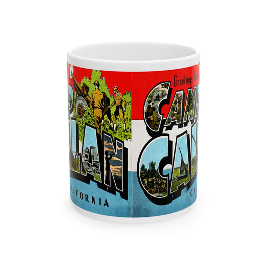 Memebly Vintage Greetings from Camp Callan CA California Coffee Mug