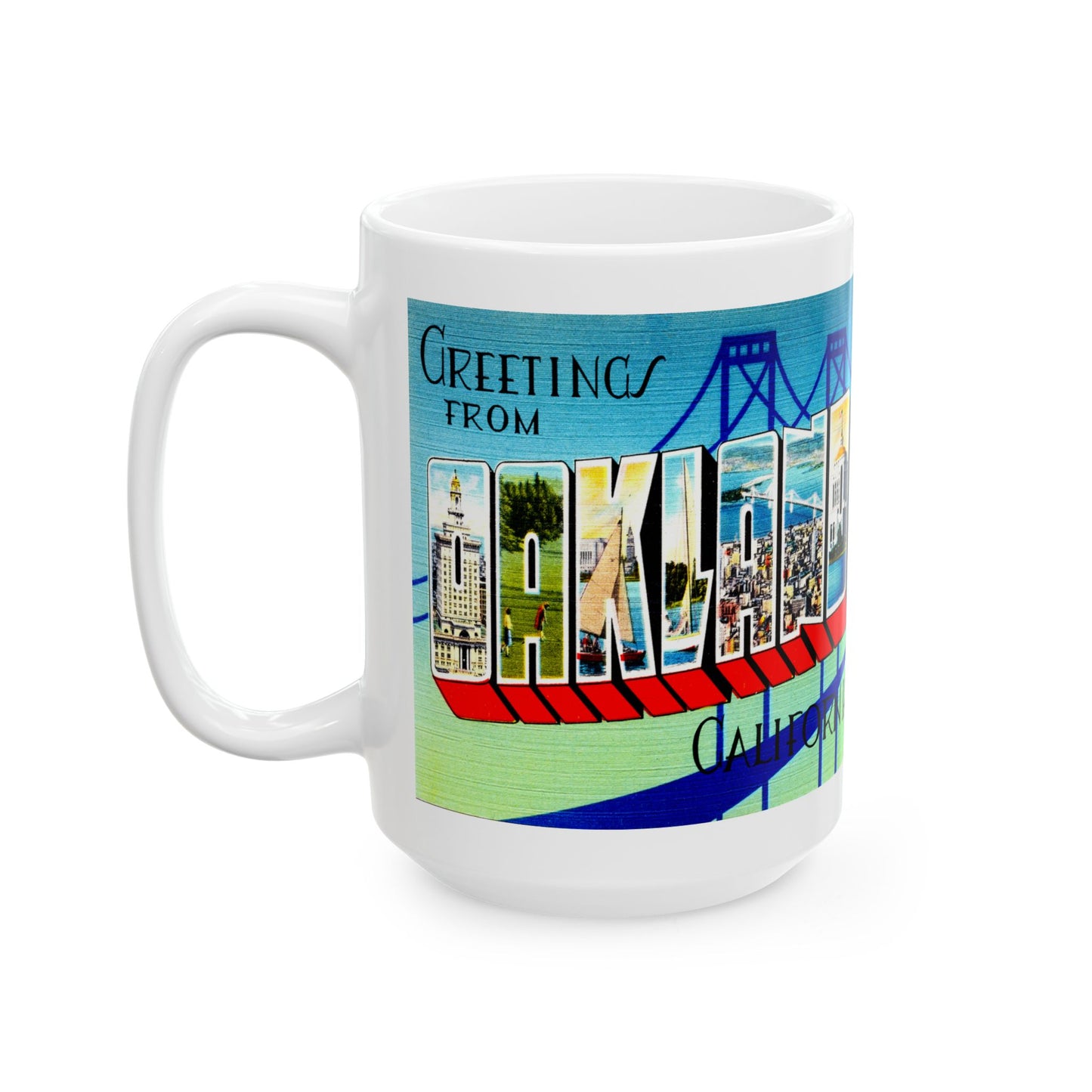 Memebly Retro Greetings from Oakland CA California Coffee Mug