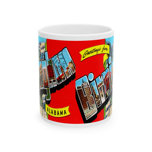 Memebly Colorful Greetings from Birmingham AL Coffee Mug