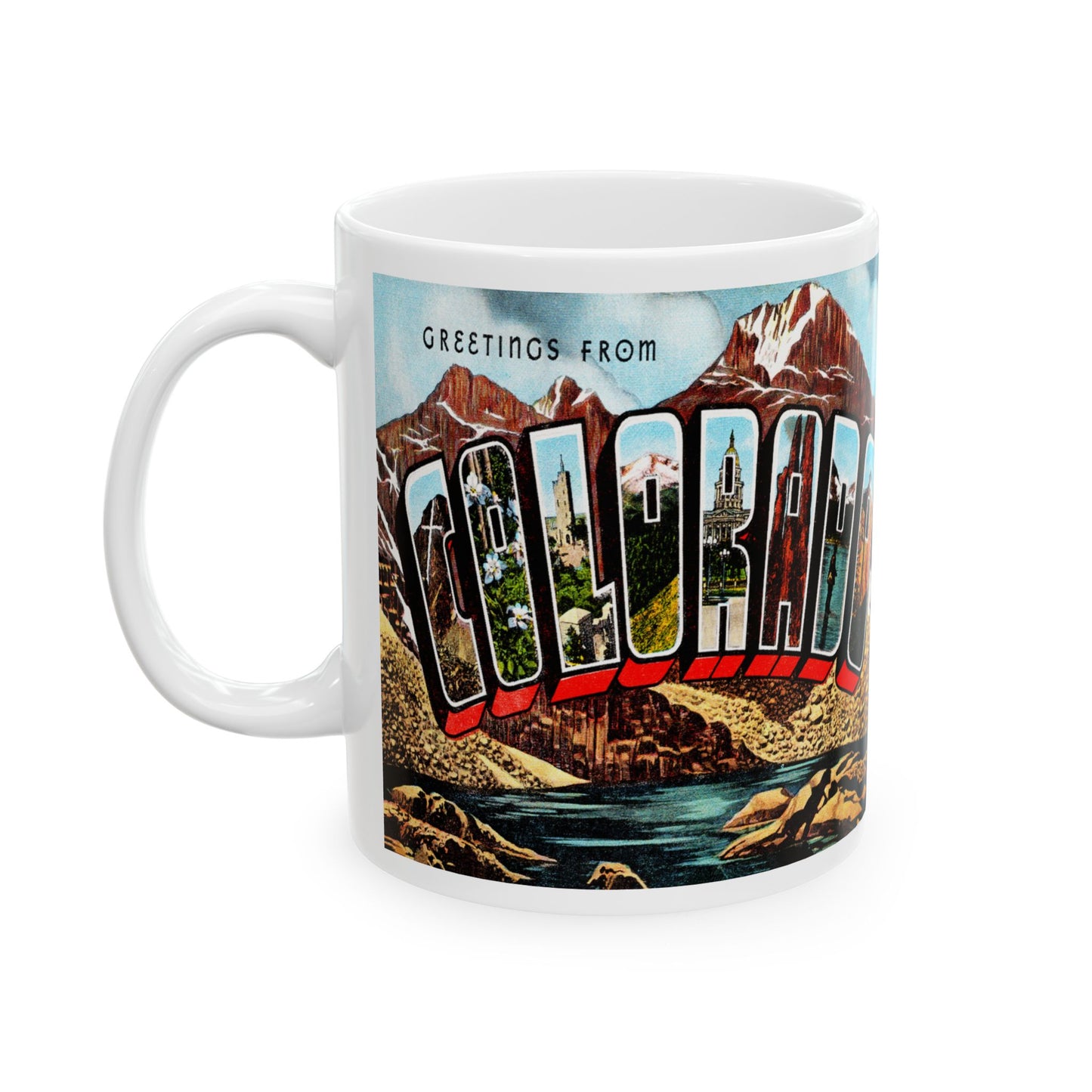 Memebly Retro Greetings from Colorado CO Coffee Mug