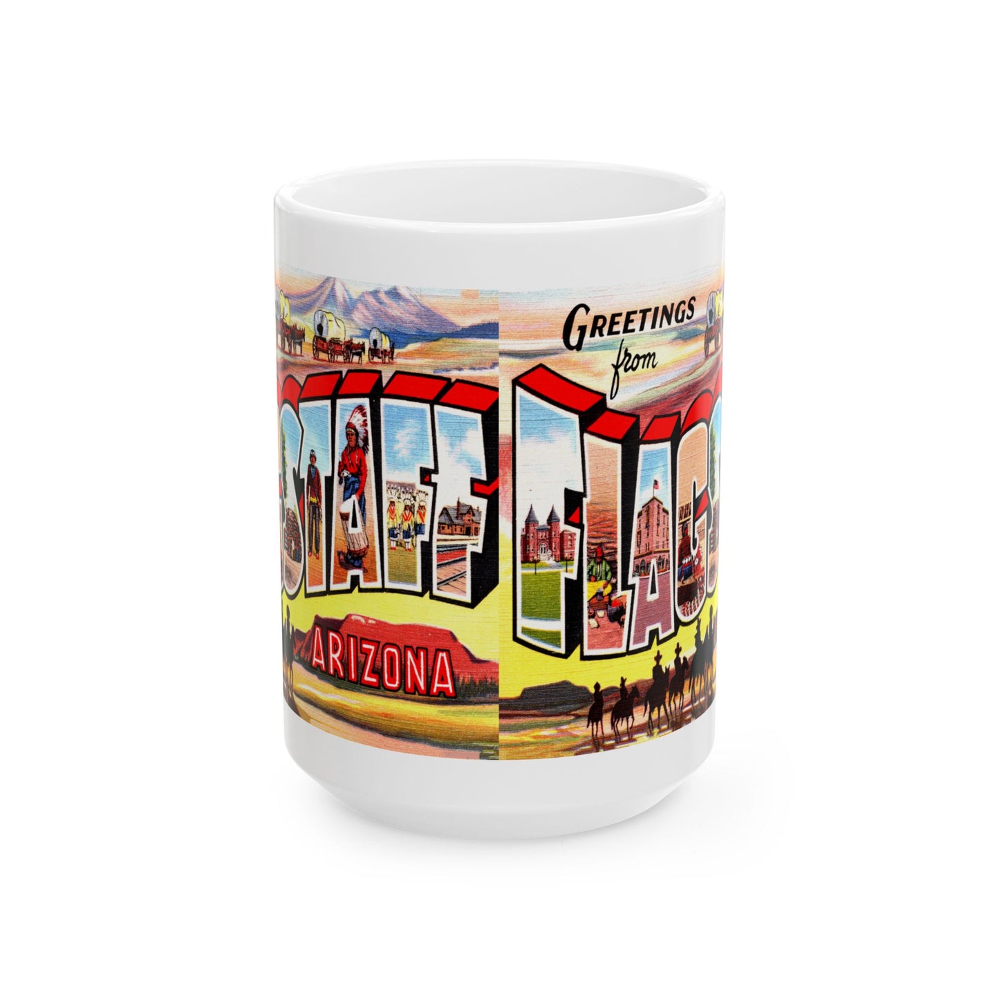 Memebly Vintage Greetings from Flagstaff AZ Coffee Mug