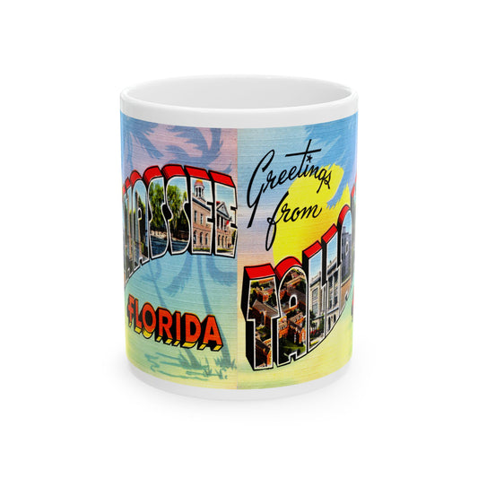 Memebly Colorful Vintage Greetings from Talahassee FL Coffee Mug