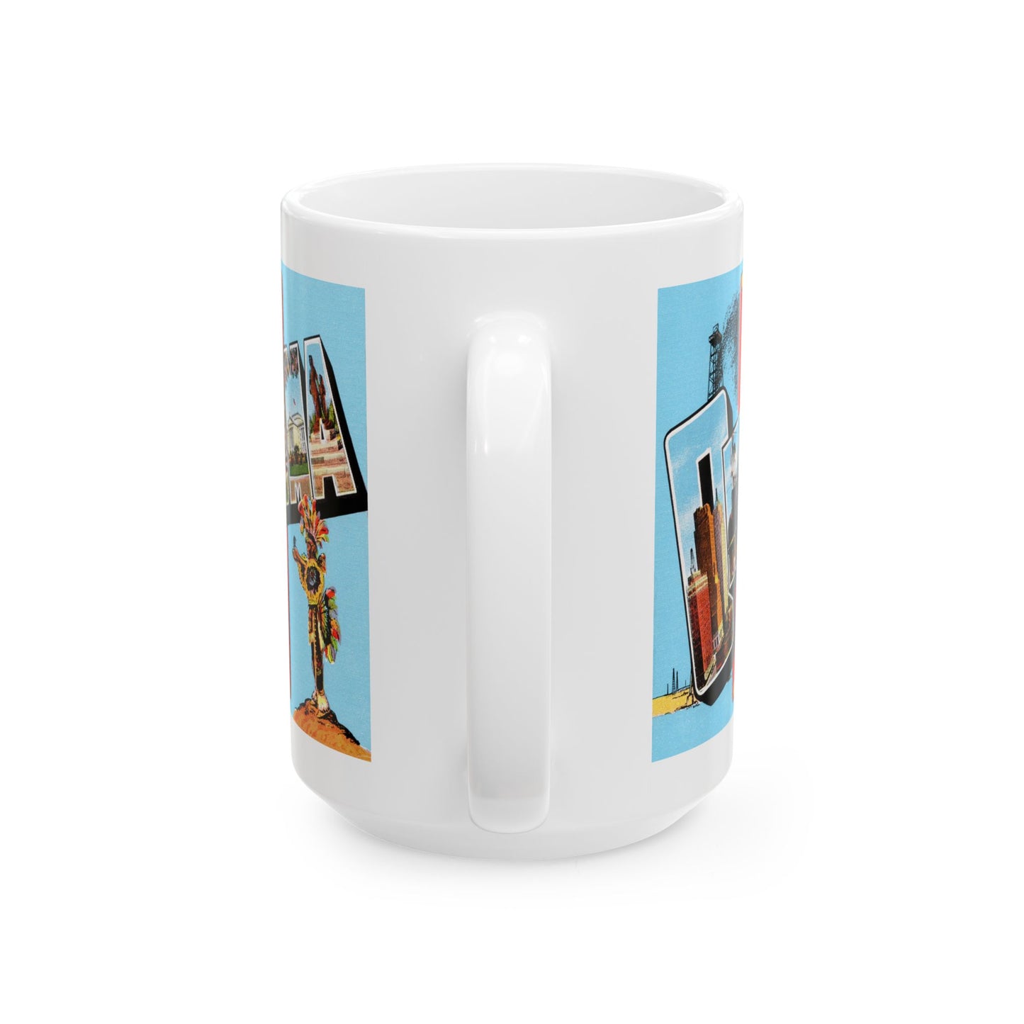 Memebly Scenic Retro Greetings from Oklahoma OK Coffee Mug