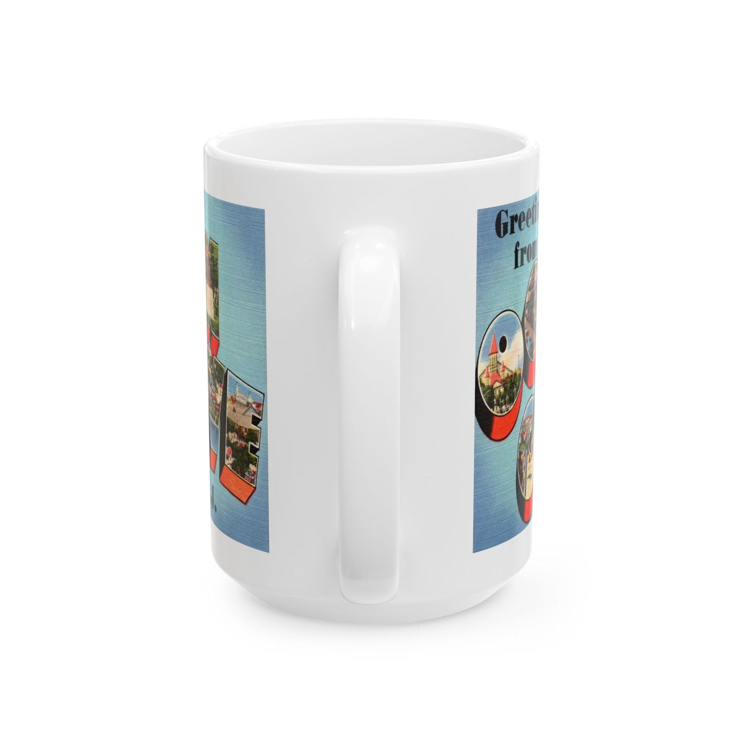 Memebly Scenic Retro Greetings from Ocean Grove NJ New Jersey Coffee Mug