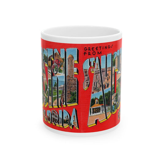 Memebly Scenic Vintage Greetings from St Augustine FL Florida Coffee Mug