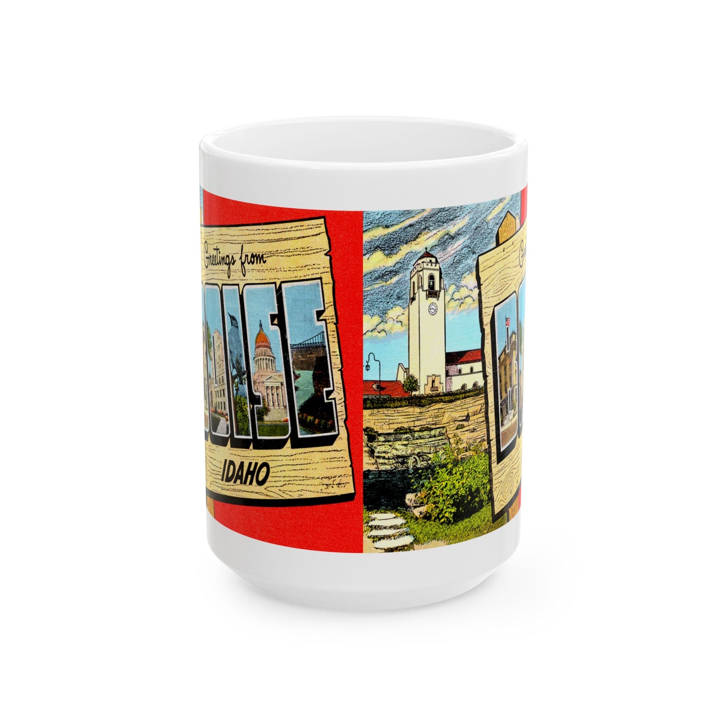 Memebly Vintage Greetings from Boise ID Coffee Mug