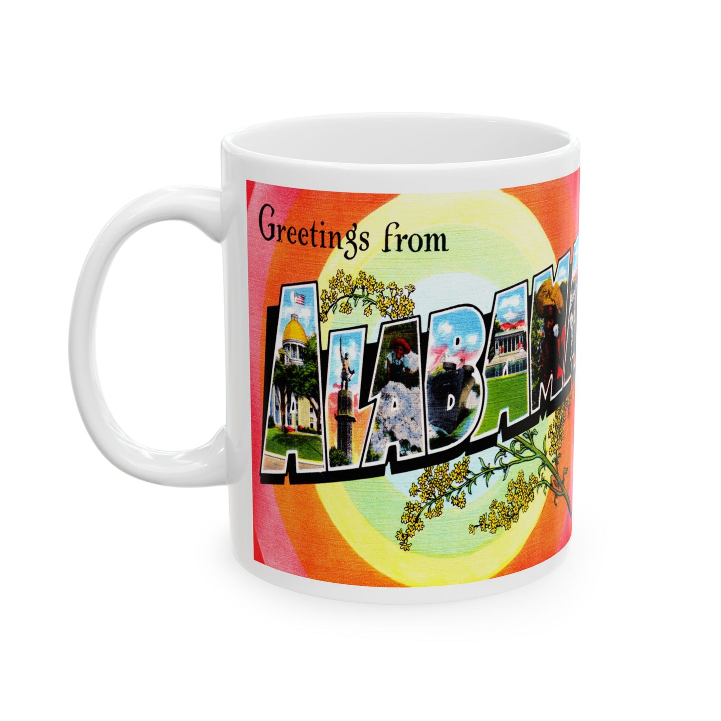 Memebly Vintage Greetings from Alabama Coffee Mug