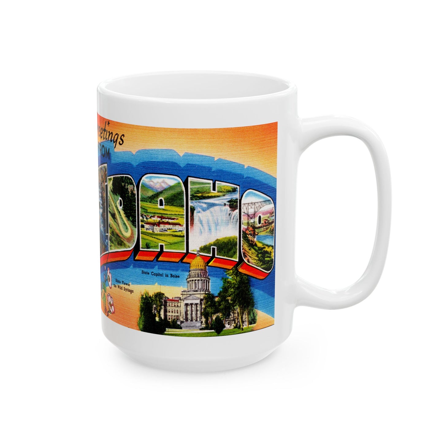 Memebly Vintage Greetings from Idaho Coffee Mug