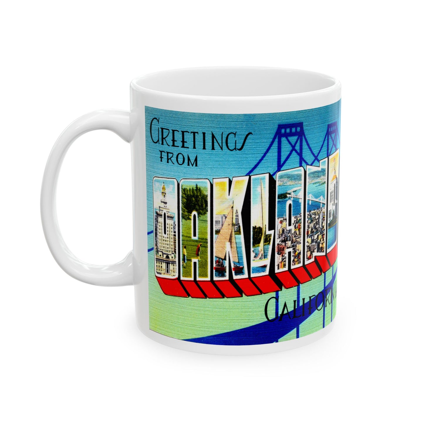 Memebly Retro Greetings from Oakland CA California Coffee Mug