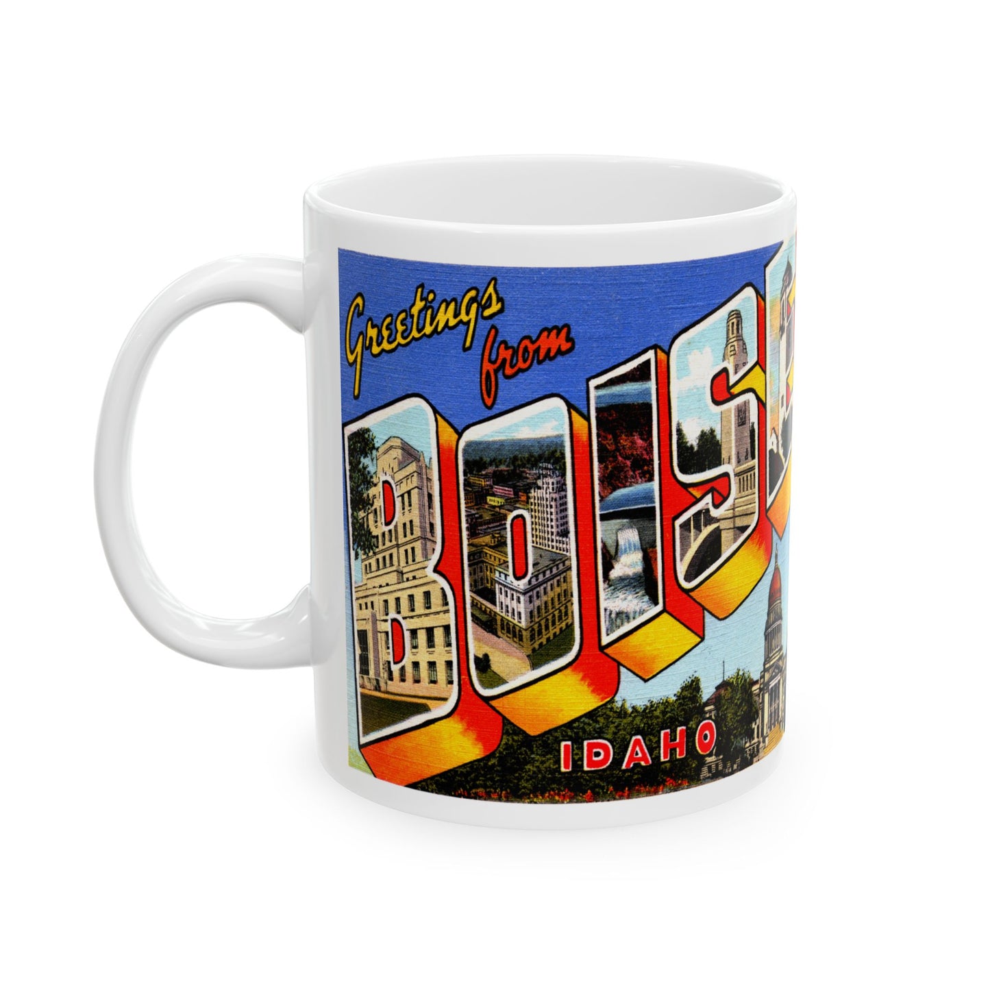 Memebly Retro Greetings from Boise ID Coffee Mug