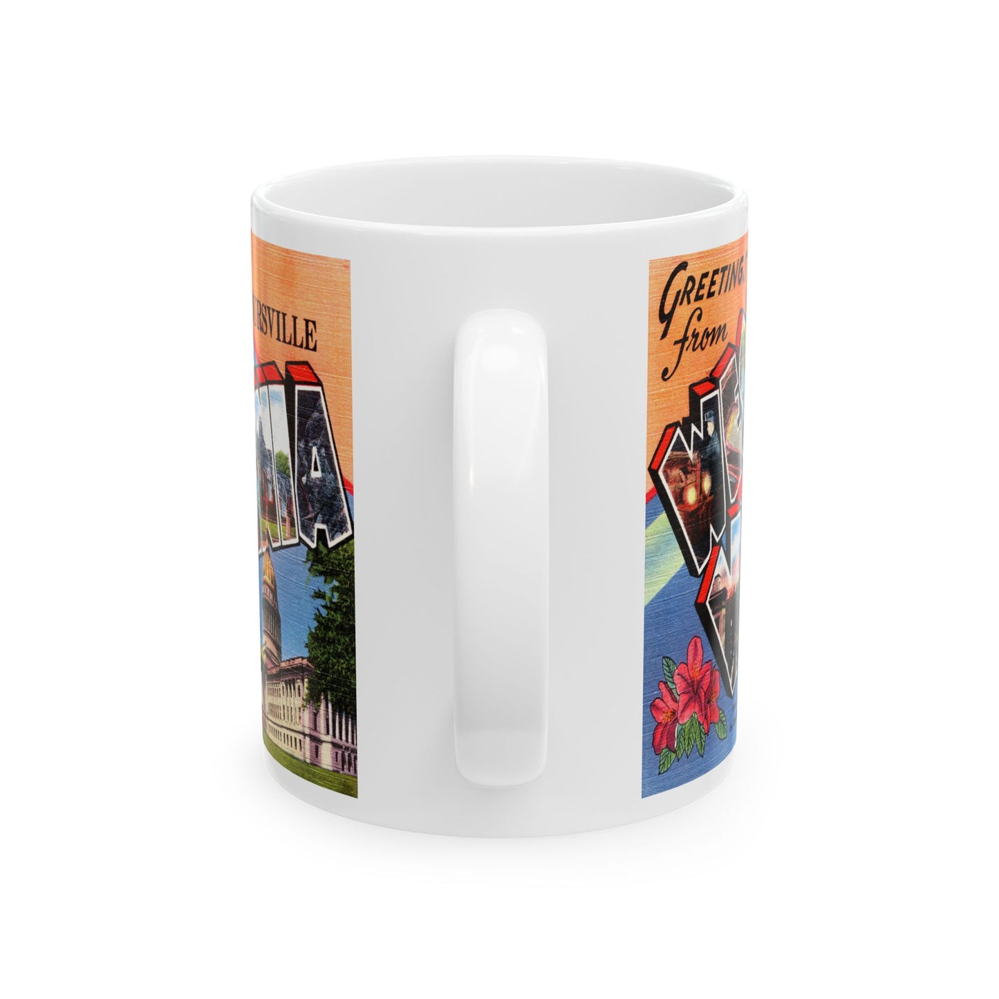 Memebly Vintage Greetings from Barboursville WV West Virginia Coffee Mug