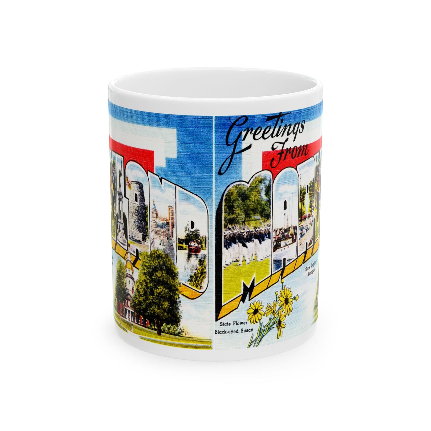 Memebly Scenic Vintage Greetings from Maryland MD Coffee Mug