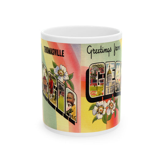 Memebly Vintage Greetings from Thomasville GA Coffee Mug