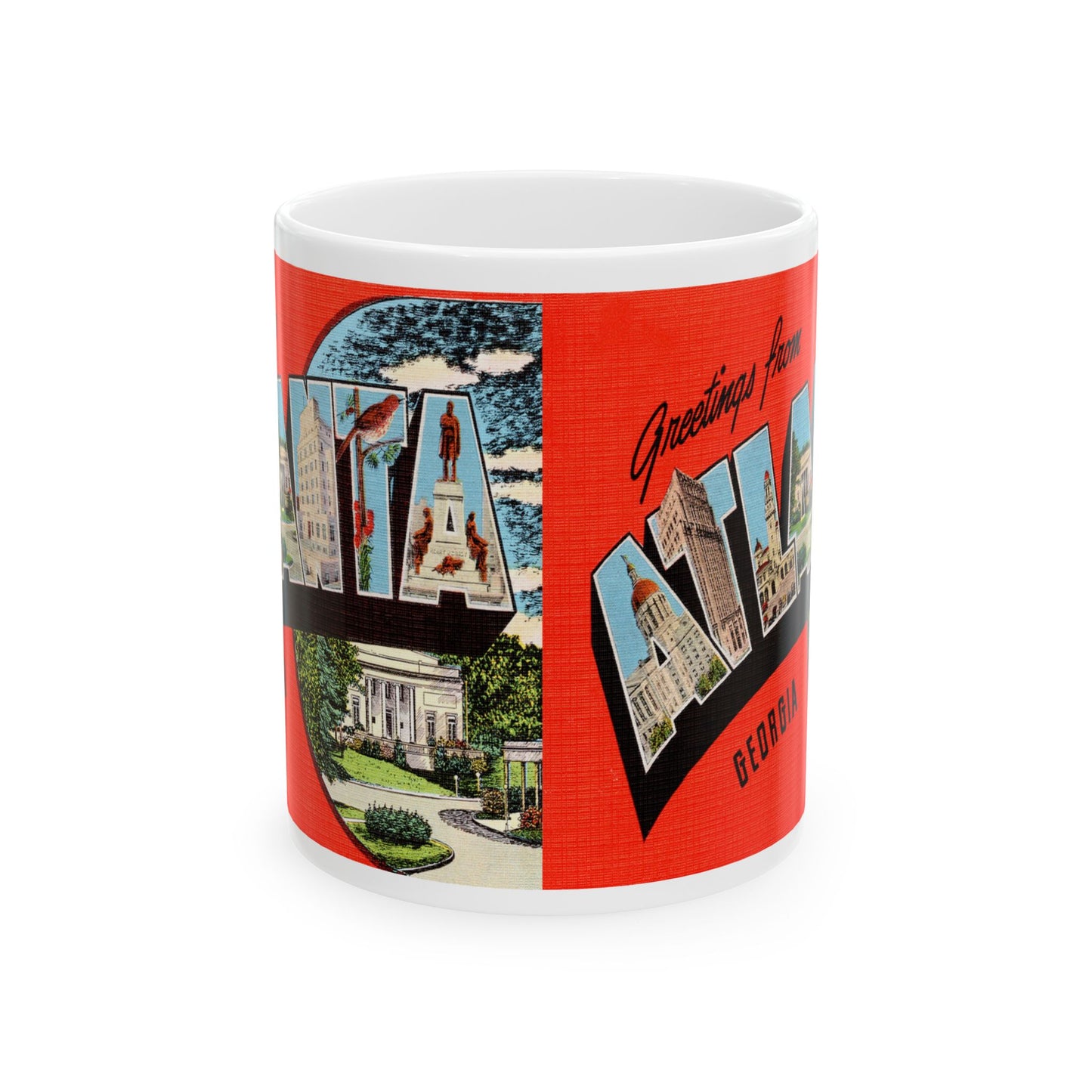 Memebly Scenic Vintage Greetings from Atlanta GA Coffee Mug