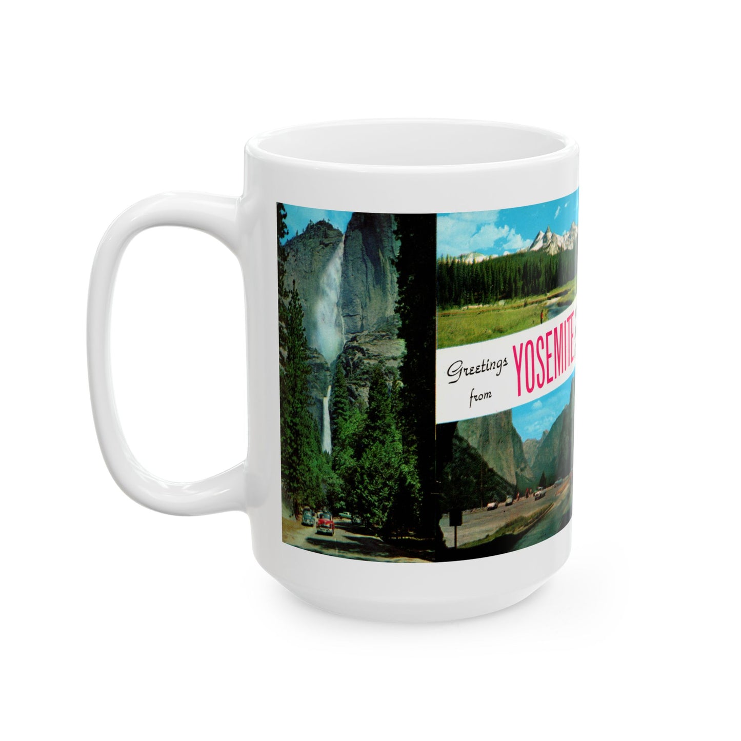 Memebly Retro Greetings from Yosemite California Coffee Mug