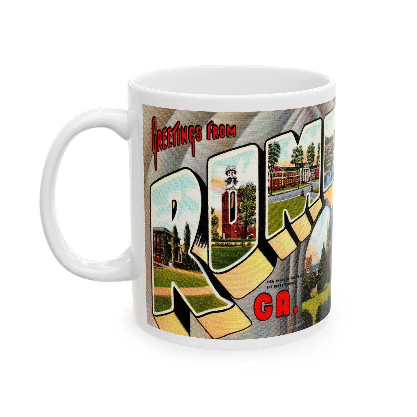 Memebly Vintage Greetings from Rome GA Coffee Mug