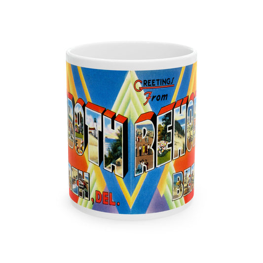 Memebly Vintage Greetings from Rehoboth DE Delaware Coffee Mug