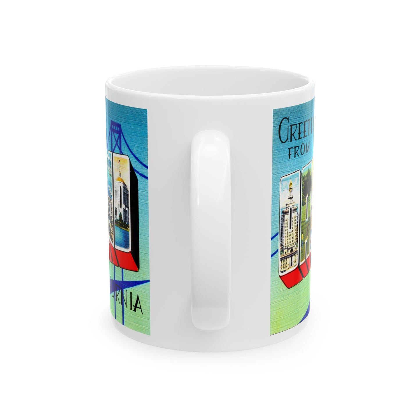 Memebly Retro Greetings from Oakland CA California Coffee Mug