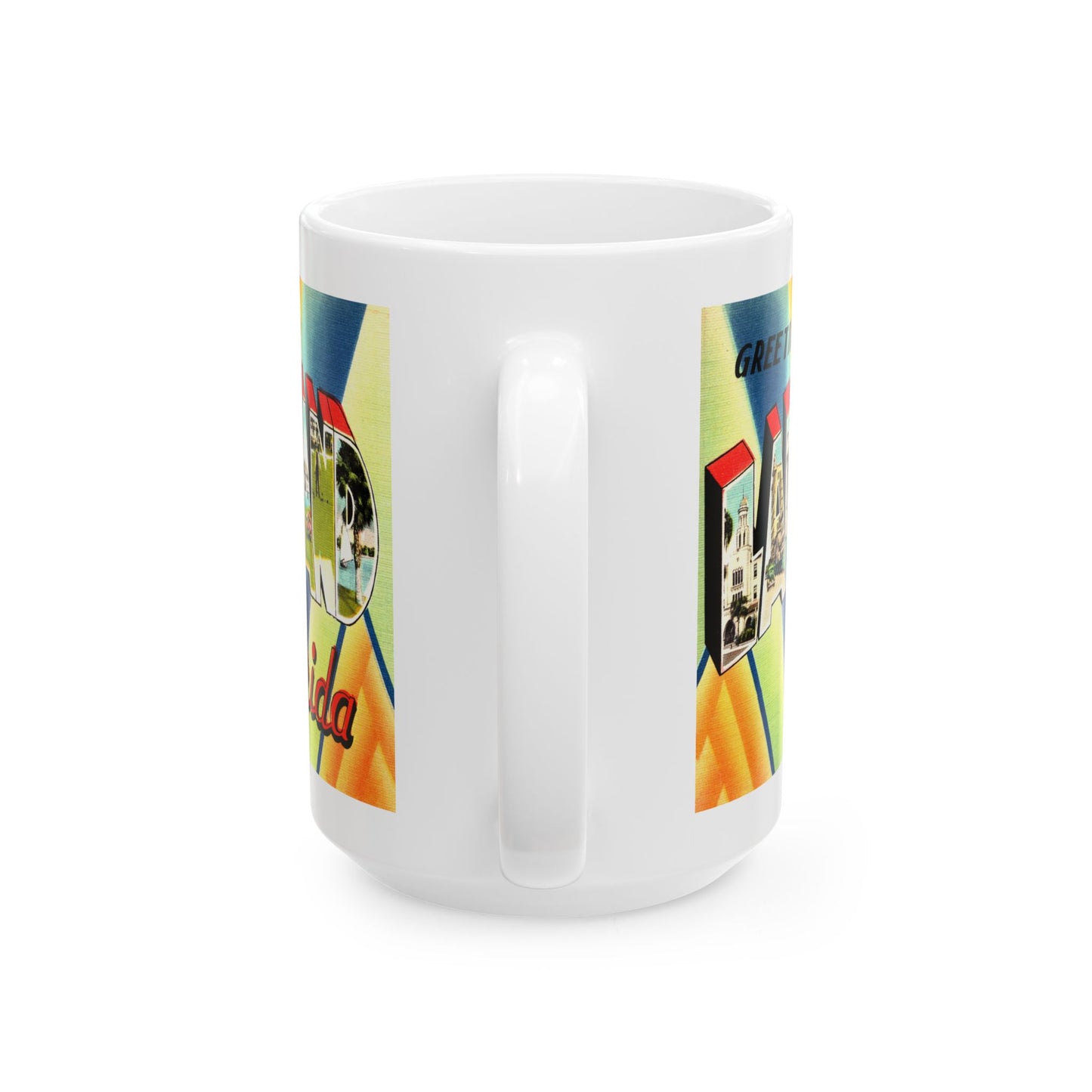 Memebly Retro Greetings from Lakeland FL Florida Coffee Mug