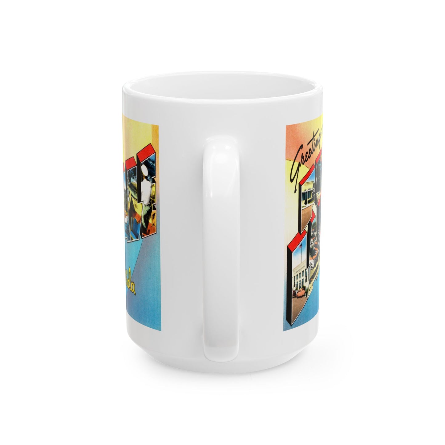 Memebly Retro Greetings from Fort Lauderdale FL Florida Coffee Mug