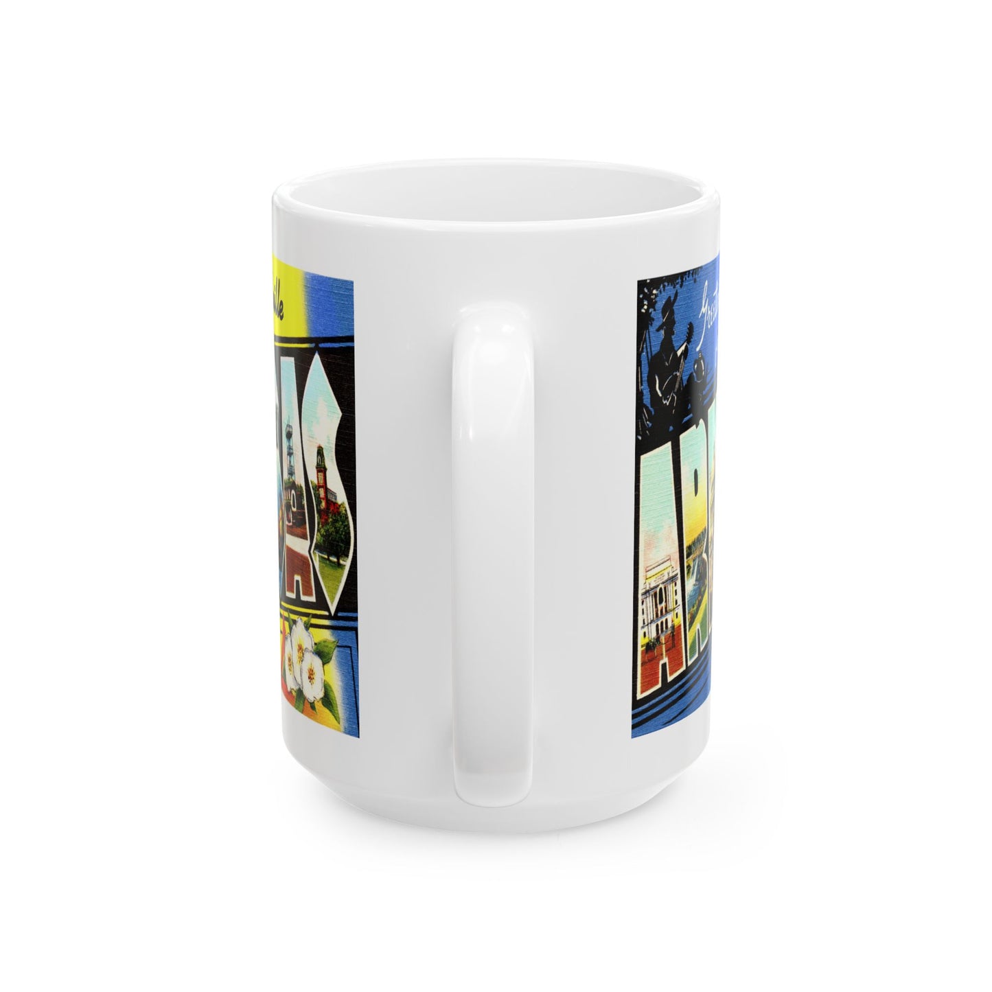 Memebly Vintage Greetings from Russellville AR Arkansas Coffee Mug